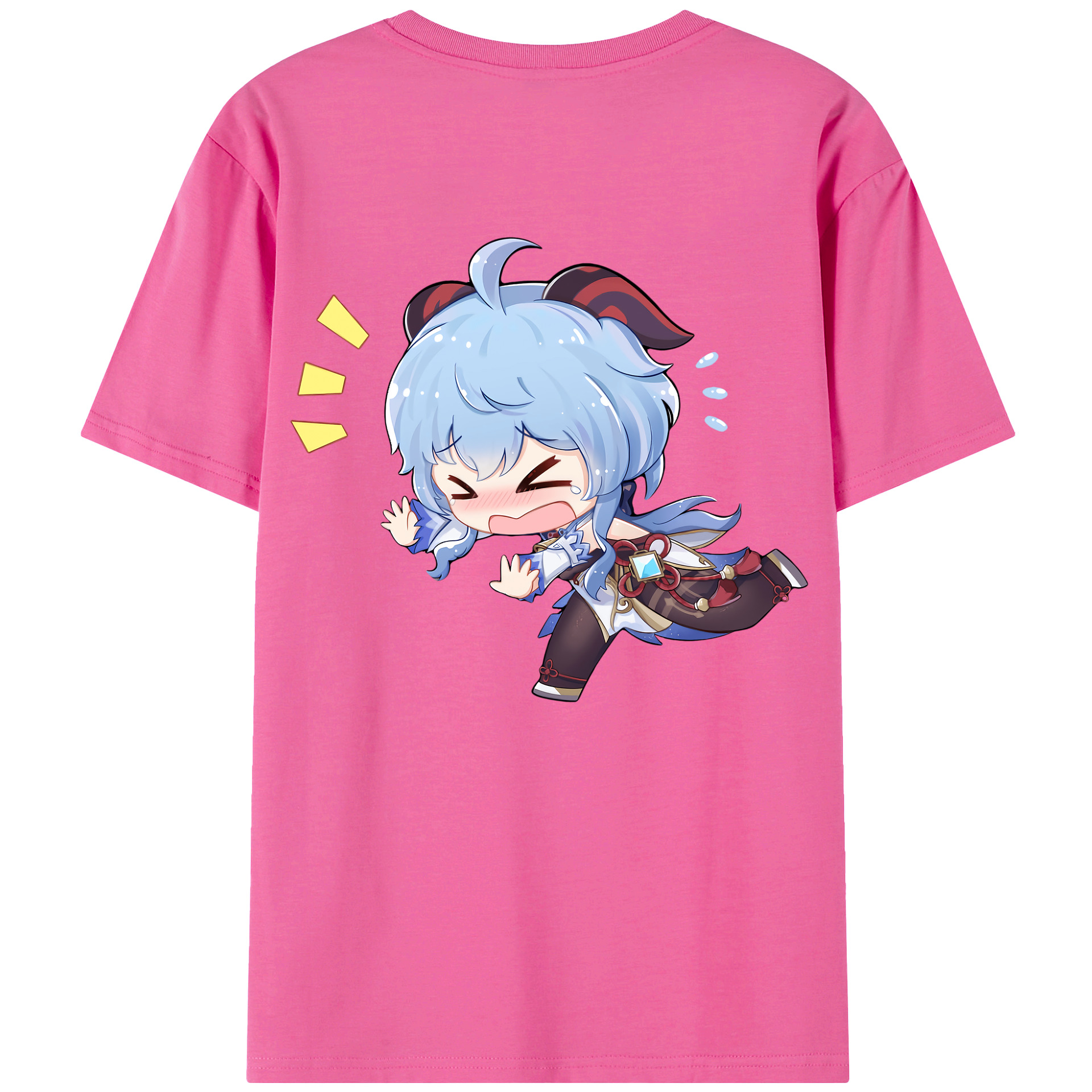 げんし神 甘雨 かんう genshin Ganyu レディース半袖Tシャツ(バックプリント)